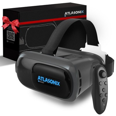 Gafas Lentes De Realidad Virtual VR 3D Con Control Remoto Para iPhone y Android