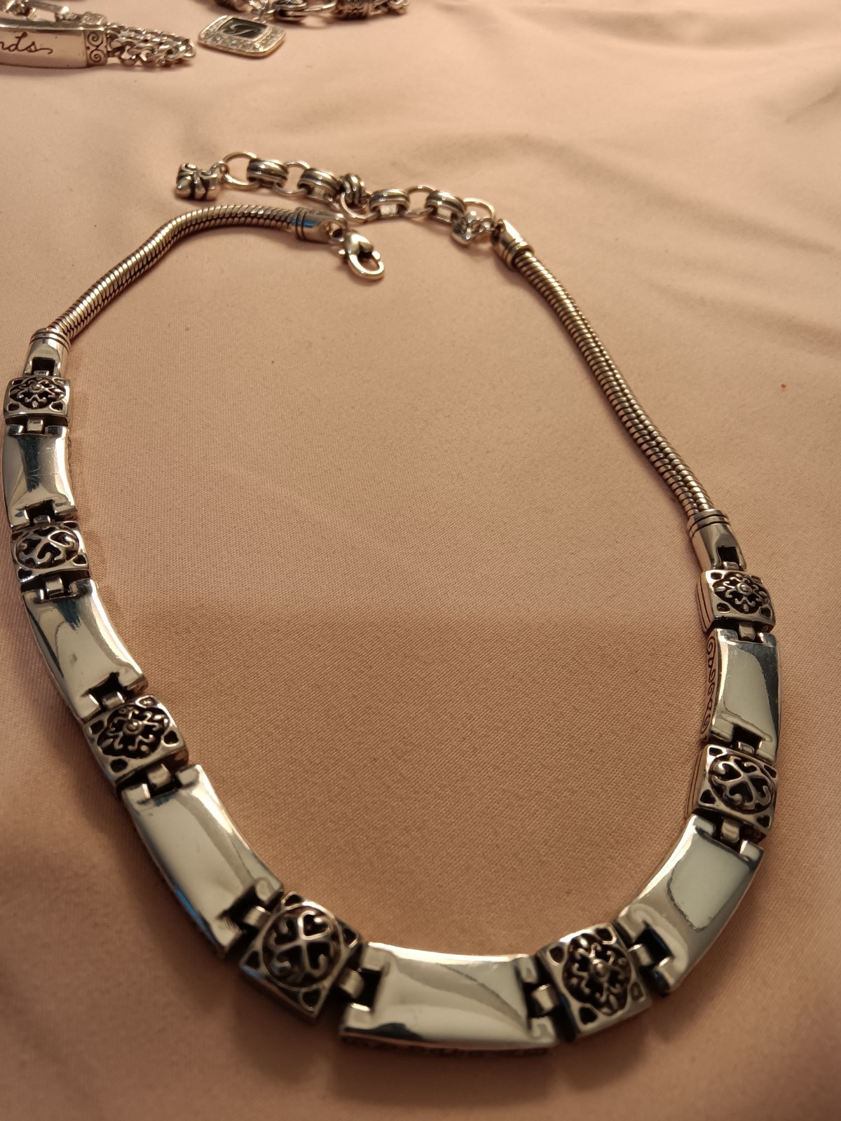 Brighton Tribeca Solid Rectangle Bar Square Link … - image 1