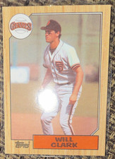 Topps 1987 Will Clark San Francisco Giants #420 First Base Baseball Card