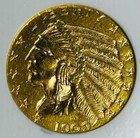 1909 D US American Half Eagle Indian Head Early Gold Coin $5 Dollar MS-62 NCG — photo 2