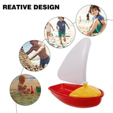 Durable Plastic Kids Sailboats And Bath Toy Set For Beach Pool Play