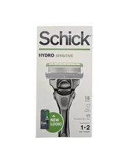 Schick Hydro Shaving Sensitive 5-Blade Razor - 1 Handle + 2 Cartridges