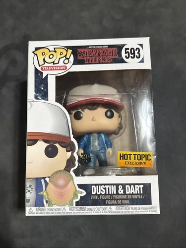 Funko Pop Stranger Things Dustin And Dart 593 2017 Vaulted Hot Topic Exclusive