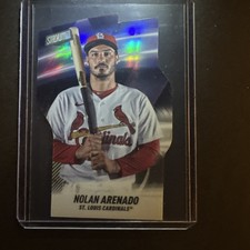2022 Topps Stadium Club Black 35/99 Triumvirates Nolan Arenado #T-25 SP Die-Cut