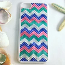 E-Circuit Jeweled Chevron iPhone 7 Hard Phone Case 