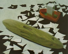 "Origami" Original Oil Painting on Canvas