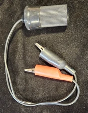 12V Car Battery Alligator Clamp Clip to  Cigarette Lighter Charger Adapter