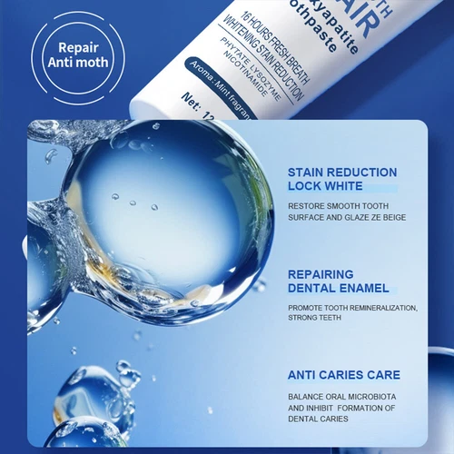 1~5X Hydroxyapatite Toothpaste for Enamel Protection,Gentle Mint, Fresh Breath - Picture 3 of 18