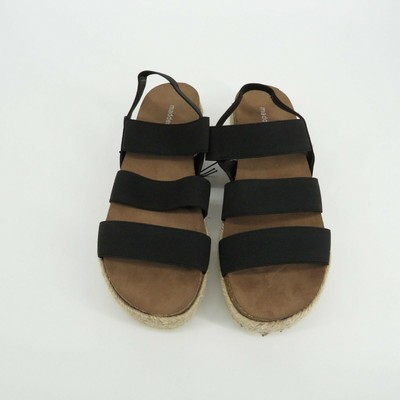 black strappy espadrille sandals