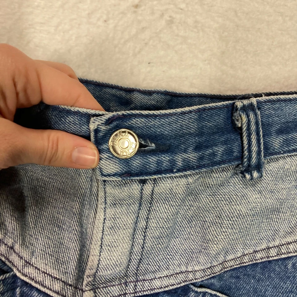 Pantalones de mezclilla ZENA de colección años 80 lavados a la piedra cintura alta cónicos mamá talla 5 23 x 26 Western Yuke Foto 3 de 4