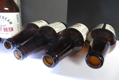 SIX-PACK MILLSTREAM BREWING CO. ORIGINAL Root Beer Bottles EMPTY - Amana, Iowa - Picture 12 of 21