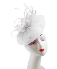 Flower Feather Hair Hat Fascinator Headband Clip Wedding Royal Ascot Formal Race