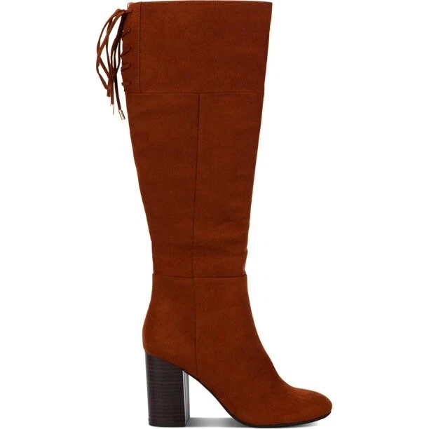 Kenneth Cole Reaction Women s Corie Lace Dress Boots Brown Size 9.5 M