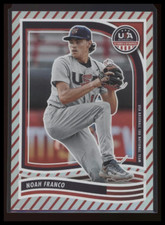 2024 Panini Stars & Stripes USA Baseball Noah Franco Stripes #1