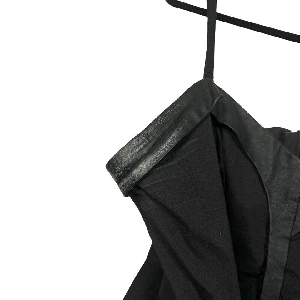 Mini Vestido Tripp NYC Daang Goodman Negro Talla Grande 4X Imitación Cuero Borde Gótico Punk Foto 2 de 4