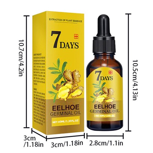 Suero de crecimiento del cabello de jengibre para fortalecer el cabello fino 10/20/40ML - Imagen 5 de 11