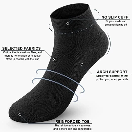 Black athletic on sale socks women