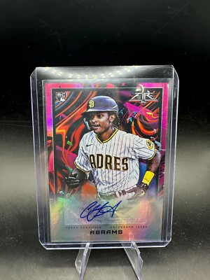 CJ Abrams 2022 Topps Fire Auto RC ROOKIE SP Magenta #/25 NATIONALS PADRES SP HOF