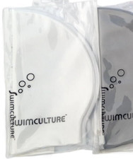 Silicone White Swim Cap for Best Sport Performance WHITE Swimculture