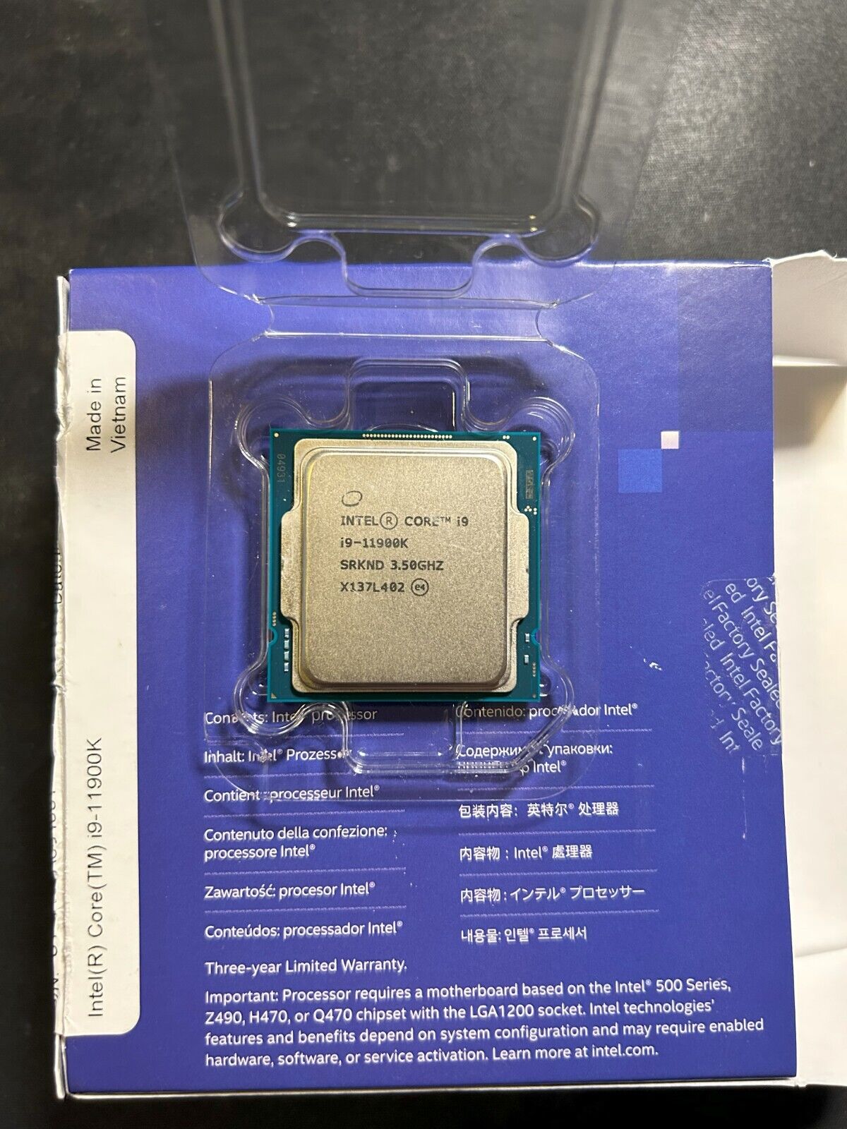 Intel Core i9-11900K Processor (5.3 GHz, 8 Cores, Socket FCLGA1200) Box -...