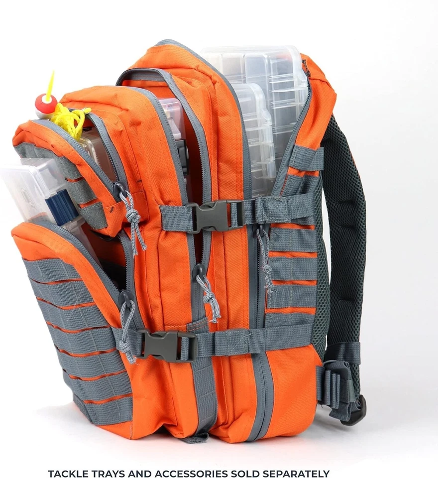 Mochila De Pesca Bolsa Impermeable Aparejos Almacenamiento Soporte Cana Pescar Foto 2 de 4