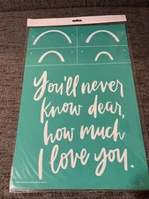 Chalk Couture Transfer Size C 12x18” New You’ll Never Know Dear