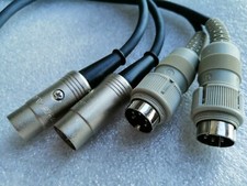 A pair of 5 Pin DIN Plug Audio MIDI Cable with Rean NYS322 connectors; 75cm