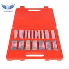 17 Pcs Hardened Steel Precision Angle Block 1/4 to 45 Degree Set Accuracy .0003"