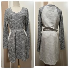 Anthropologie Saturday Sunday Gael Heathered Gray Long Sleeve Sweater Dress S