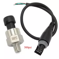 5V Fuel Pressure Transducer or Sender 500Psi for Oil Air Water