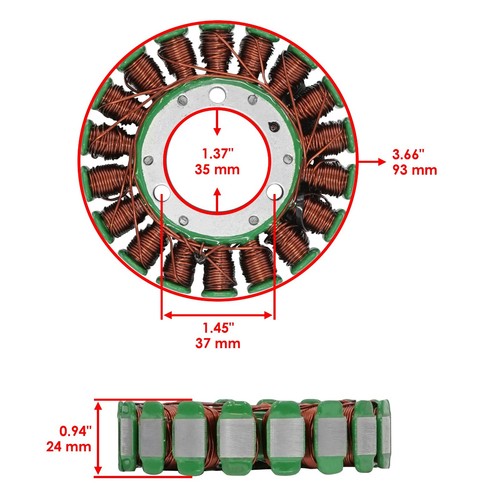 Stator And Gasket for Suzuki DR200Se DR125Se 1996 1997 1998 1999 2000 - 2013 - Picture 2 of 7