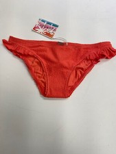 Debenhams Floozie Textured Bikini Bottoms in Coral. Size 8 RRP £18 (A5)