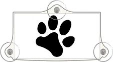 EZ Pass and I Pass Holder for New Toll Transponders - Pawprint - 3 Point Mount (