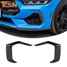 Carbon Fiber Front Bumper Grille Cover Trim for 2024+ Ford Mustang GT/GT Premium