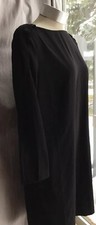 Banana Republic Sz 6 Black Dress 3/4 Split Sleeve Shoulder