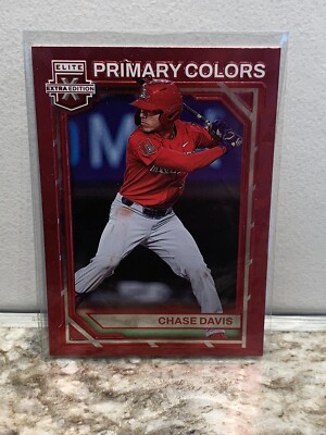 2023 Elite Extra Edition Chase Davis Primary Colors No. PC-5 St. Louis Cardinals