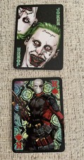 2016 SDCC COMIC CON EXCLUSIVE MATTEL DC SUICIDE SQUAD PROMO CARD SET OF 2 Joker