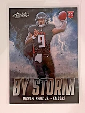 Michael Penix Jr. Rookie 2024 Panini Absolute Football By Storm Insert Falcons
