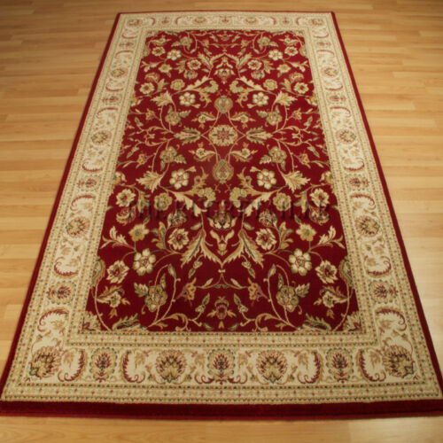 Wool Classic Rugs In Red - 636R A Traditional Wool Pile Wilton Rug Large Sizes