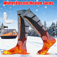 Electric Heated Socks Foot Winter Warm Hunting Sock Rechargeable 2200mAh Battery