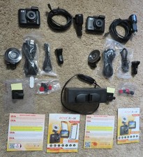 Pair of 2 ROVE R2-4K Ultra HD Dash Cams with cables, mounts, etc.