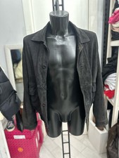 Men's Reindeer Leather Jacket Size 50 Black LLV1326