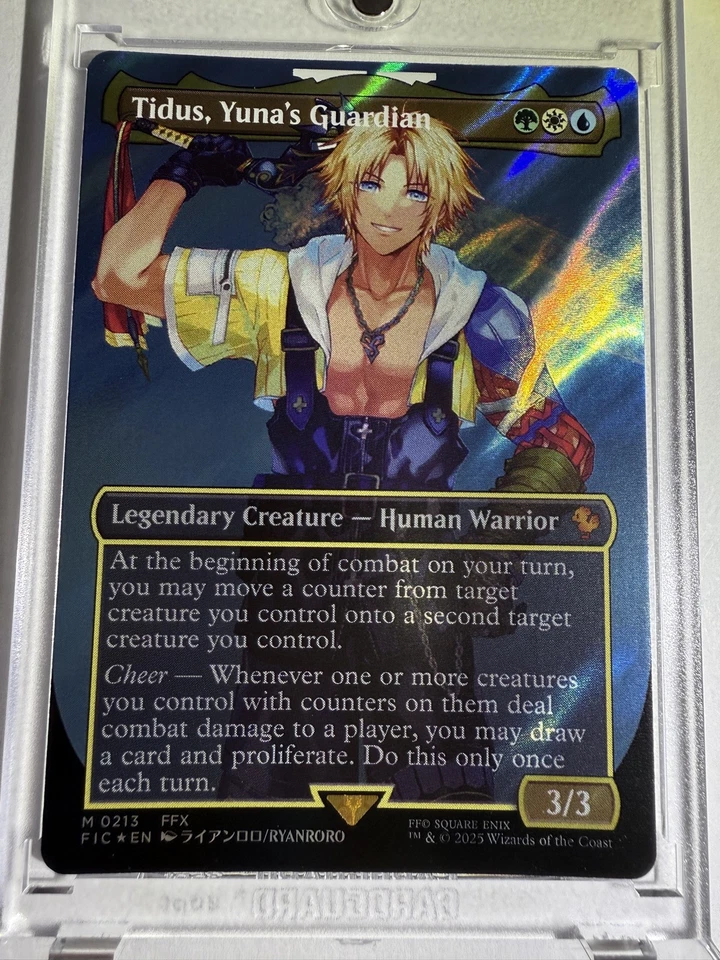 MTG - Final Fantasy - Tidus, Yuna's Guardian (Borderless) (Surge Foil) - Image 3 of 4