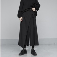Japanese Street Style Women's Casual Wide Leg culottes Pants Loose Trousers