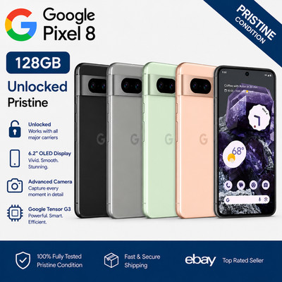 Google Pixel 8 - 128GB - Unlocked Smart Phone - Pristine A+ | eBay UK