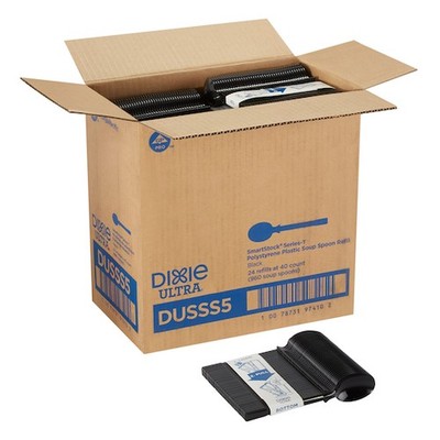 Dixie Ultra DUSSS5 Polystyrene Soup Spoon Refill, Black | 960/Case