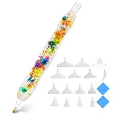 Flower 5D Diamond Painting Art Drill Tool Pen Kits for Adults with Pen Tips,