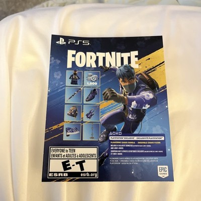 Fortnite Flowering Chaos Playstation 5 Exclusive code UNUSED NEW