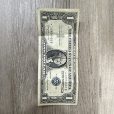 1957A One Dollar Well Circulated Silver 93.8% Cool Fact- $1 Bill Collectible