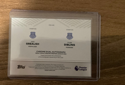 2025-26 Topps Chrome Premier League - Dual Autographs Jack